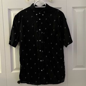 Mens cotton button down shirt